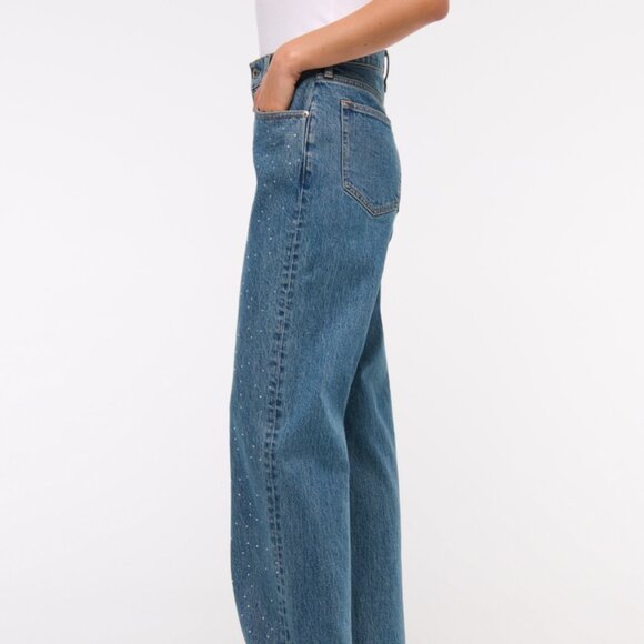 Abercrombie Crystal Embellished 90s Jean - Picture 6 of 6